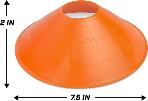 GoSports 20 Pack Premium Sports Cones for Agility Training and Drills - Orange, Green, Pink, Yellow, Red