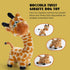 Nocciola Twistable Giraffe Dog Toy, Stuffed Plush Dog Toy for Small Medium Breeds, Interactive Tug of War Dog Toys, Soft Crinkle Puppy Dog Toy to Keep Them Busy