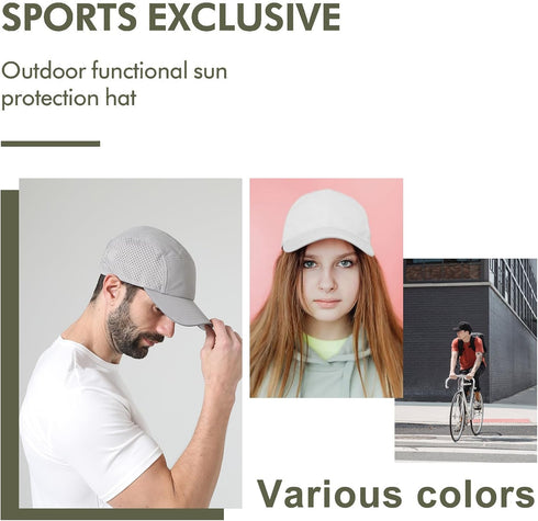 Oversize XXL Men's Quick Dry Baseball Cap, Lightweight Cooling Breathable Mesh Snapback Hat for Big Heads