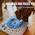Dog Puzzle Toys Level 2 - Interactive Treat Puzzles for Smart Dogs, Squeaky Button Design for Large, Medium, Small Dogs