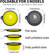 COOYOO Collapsible Dog Bowl, 2 Pack Portable Water Bowls for Cats Dogs, Pet Feeding Watering Dish for Walking, Parking,