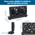Aquarium Fan 2 3 4 Heads, Aquarium Chillers Cooling Fan Adjustable Fish Tank Cooling Fan with 2 Wind Speed Fan for Water Tank, Aquarium Tank Chiller (2 Head)