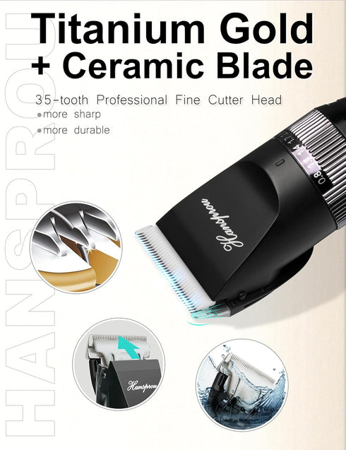 12V Trimmer Trimmer Dog Clippers for Grooming, Professional Dog ClippersHeavy Dutt Corded Pet Hair Pet for Thick Hair
