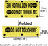 Funny Dog Leash Sleeve Pet Birthday Gift Stop Do Not Touch Me Dog Leash Wrap Sleeve (Stop Do Not Touch Me-YE Sleeve)