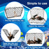 Feleolibe Foldable Crab Trap Castable Crabjaw with Crab Gauge and Bait Clip for Saltwater or Freshwater