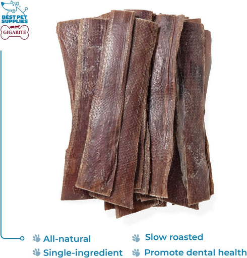 (10 inch), Pack 18 GigaBite Beef Esophagus Dog Treats - Natural Gullet Sticks for Dogs, High Protein Single Ingredient