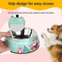 Christmas 2 in 1 Pet Dog Food Water Bowls - Non Slip Heavy Duty for Small Dogs, Puppies, Cats, Kittens - Green