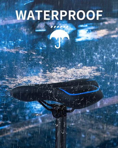 MSDADA Gel Bike Seat for Men & Women, Waterproof Bicycle Saddle Comfortable Soft Cushion