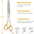 7.5" 40-Teeth Trimming JASON Thinning Shears for Dogs Dog Grooming Blending Shear Professional Pet Thinners Blender
