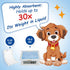 FurVeluxia 160ct, Dog Diaper Liners Booster Pads for Male and Female Dogs, Super Absorbent Disposable Belly Band Liners