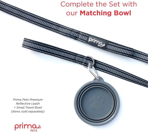 Reflective Nylon Leash for Dogs, 6 Feet Long, 1 Inch Width, Thick Neoprene Dual Handles
