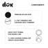 DDOXX Nylon Dog Leash - 6.6 ft, 3-Way Adjustable Leash Dogs - XS (Black), red Dog Leash