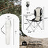 330 LBS Outvita Folding Camping Chair, Oversized Portable Padded Arm Chair with Carry Bag & Cup Holder for Outdoor