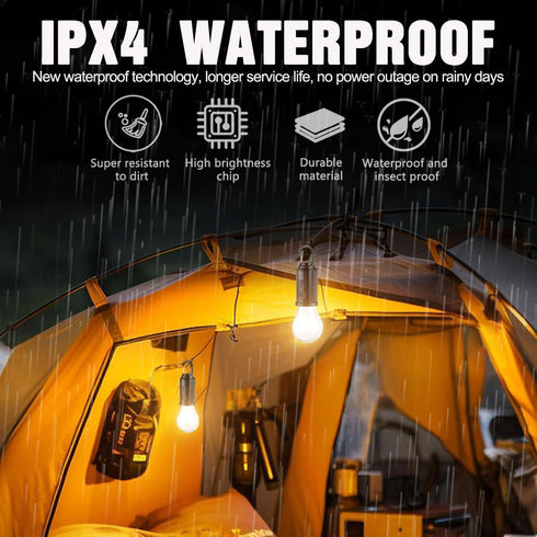 Bulb Lantern3 Backpacking, (T01) Solar Tent Camping Light Rechargeable Portable LED Camping Lighting Modes Tungsten