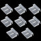 Saim Acrylic Aquarium Cover Clip, 8 PCS Clear Support Holder for Rimless Aquariums