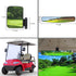 Golf Cart Mirror, HKOO Folding Side Mirrors and Rear View Mirror, Extra Wide Panoramic Combo Pack
