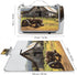 LZQPOEAS (58.3" 58.3"), Old Wooden Barn with Rusted Tractor Picnic Blanket Outdoor, Square Foldable Lightweight