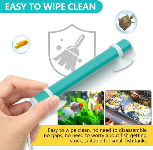 hygger Mini Submersible Aquarium Heater, 50W-Key, Digital Display/Five-Key Controller for Turtle and Betta Tanks