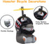 wonuu Duck Bike Bell with Light and Helmet, Cute Hamster Bicycle Horn, Dashboard Decoration Hamster Toy