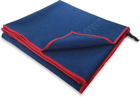 Flow Hydro Sport Towel - Microfiber Quick Dry Swimming Towels for Water Sports, Navy, Medium Size