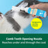 Fabullciso 2-in-1 Pet Grooming Kit, Gentle Comb and Waterless Cleaning Mousse for Dogs and Cats, No-Rinse Foam