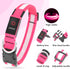 LED Dog Collar, Adjustable USB Rechargeable Light Up Collar, Super Bright Glowing Safety Collars for Dogs (Medium, Pink)