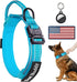 Reflective Tactical Dog Collar with Handle, Heavy Duty Military Collar with Metal Buckle for Medium and Large Dogs