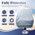 2 Pack 900D 18W 20D 14H inch, ANGSYLTH Boat Seat Covers - Waterproof Heavy Duty Boat Folding Chair Cover - x x Grey.