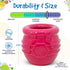 SodaPup Honey Pot - Durable Dog Treat Dispenser & Enrichment Toy, Non-Toxic Natural Rubber for Mental Stimulation