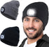 Tutuko LED Beanie with Light, 2-Pack, Rechargeable Lighted Cap, Headlamp Hat, Gifts for Men and Women