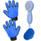 GJEASE Self-Cleaning Cat Grooming Glove Brush - Slicker Pet Brush for Short and Long Haired Pets, Removes Loose Hair.