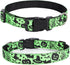 Halloween Dog Collar - Adjustable for Small Medium Large Dogs - Pumpkin Bat Ghost Pattern