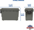 Sheffield 12626 Field Box, Plastic Ammo Can for Pistol, Rifle, and Shotgun Ammo, Water Resistant (Olive Drab Green)