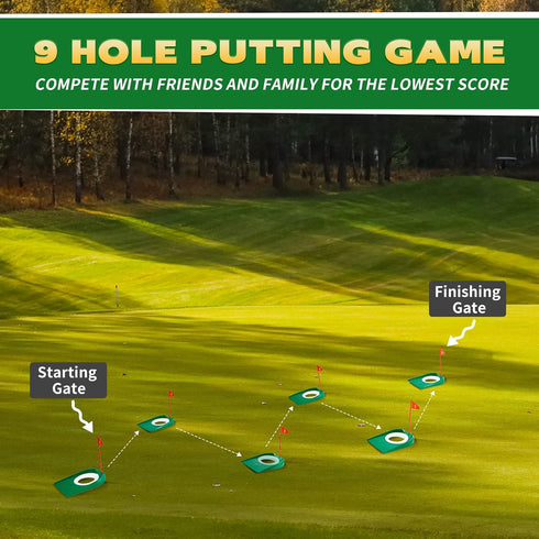Sotiff Golf Putting Practice Cup, Training Aids with Plastic Flag for Adult Indoor Outdoor Practice