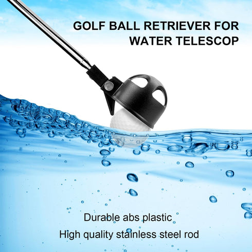 Golf Ball Retriever, Telescopic Tool for Water, 6.5 Ft Stainless Extendable Picker Upper, Accessories for Men
