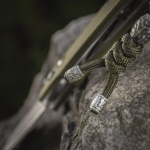 M-Tac Knife Lanyards with Beads - Paracord Lanyard - Tactical Lanyard for Knife - Zeus Stainless