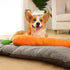 Generic 75cm Squeaky Carrot Plush Dog Toy, Soft Stuffed Chew Toy for Puppy Teething, Interactive Pet Toy for Small