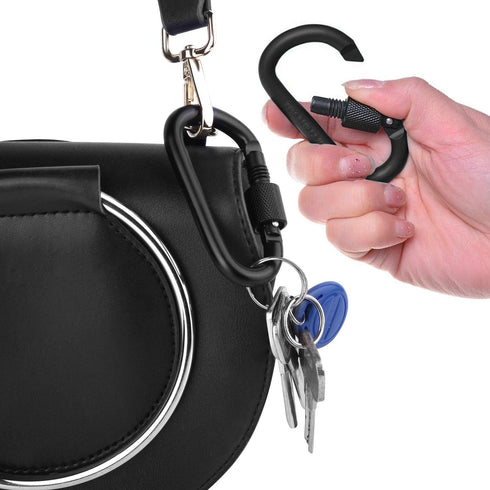 Vonpri Locking Carabiner Clip, 3 Inch D Ring Spring Snap Key Chain Hook, Aluminum for Outdoor Travel Camping
