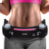 PYFK Upgraded Running Belt with Water Bottles, Hydration Pouch for Men and Women, Fits 7 inches Phones, Fanny Pack for