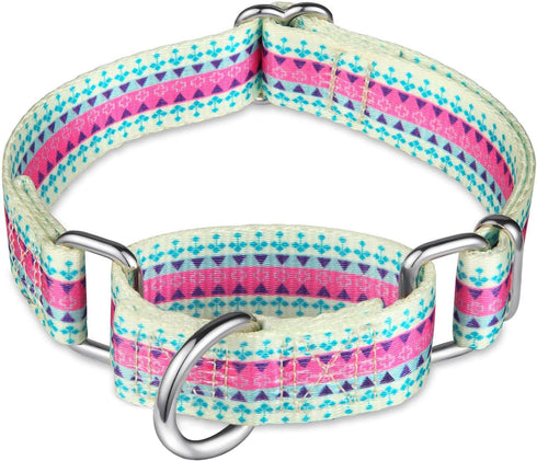 Martingale Dog Collar, No Pull Heavy Duty Pet Collar for Medium and Large Dogs, Silky Soft Candy Purple