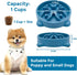 2 Pack Slow Feeder Dog Bowls Non Slip Puppy Bowl Durable Dog Puzzle Feeder Bloat Stop Dog Food Bowls for Puppy and Small Dogs, BPA Free, 1 Cup