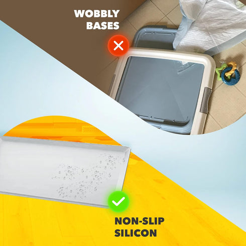 2 Pack 24 24 TidyFriend Dog Pee Pad Holder Tray - Fits Up to x Pee Pad Holder for Dogs - Stable Grip, Raised Edges