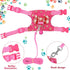 SATINIOR 2 Pieces Small Hamster Harness and Leash Set, Ferret Guinea Pig Clothes with Bowknot, Padded Vest, S, Blue,
