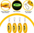 Yaomiao Floating Keychain, Oval Shaped Foam Ring, Glow in the Dark for Fishing