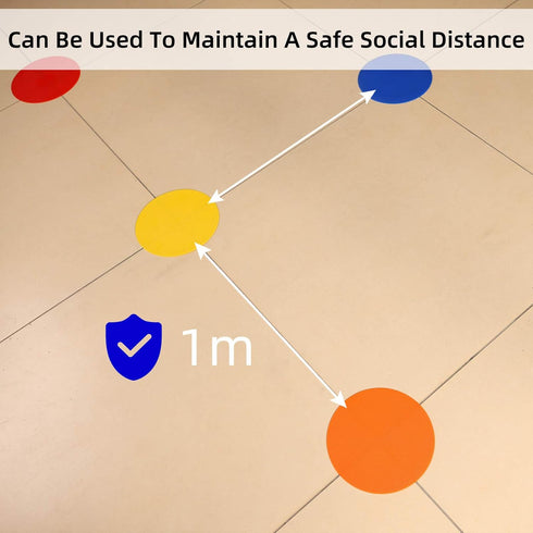 Vhxorrz 9/10 Inch Spot Markers Floor dots Non-Slip Rubber Agility Markers Flat Field Cones for Gym/PE Soccer Football