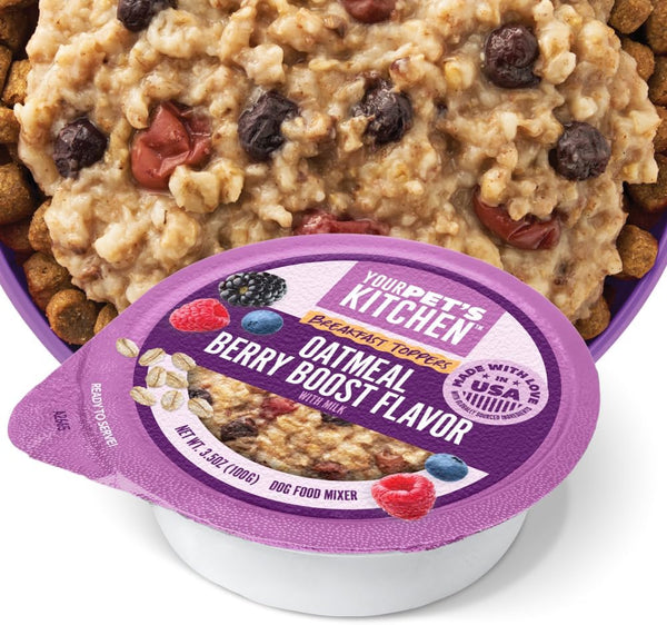 Your Pet's Kitchen Wet Dog Food Cups, Breakfast Oatmeal with Berry Boost