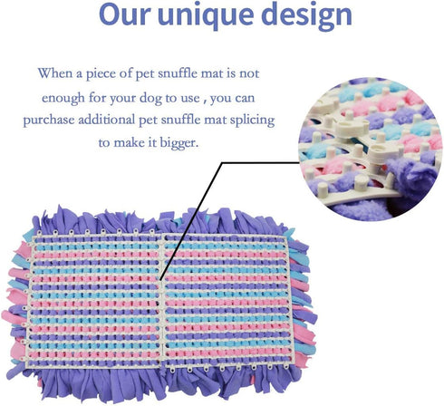 LIVEKEY Pet Snuffle Mat for Dogs, Dog Feeding Mat, Nosework Training Mats for Foraging Instinct Interactive Puzzle Toys