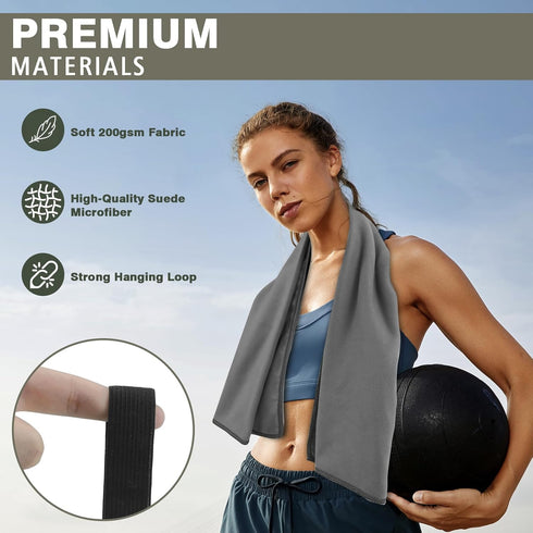 Vnoss 3 1 Pack Swimming Quick Dry Camping Towel, Microfiber Travel Towel Size at for Camping, Beach, Gym, Sports, Yoga