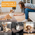 Reversible Dog Bed Mat with Plush and Corn Velvet, Soft Warm Pet Cushion, Washable Sleeping Mattress Bed (48"*30",