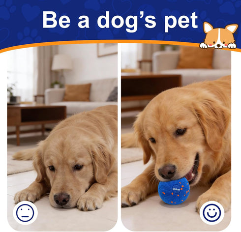 Ombrael Smart Interactive Dog Toys-Ball, Automatic Moving Bouncing Spinning, Washable Chew-Resistant to Keep Them Busy